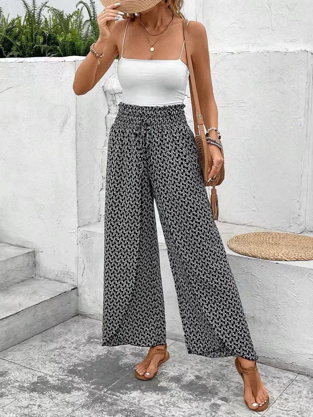 Women's Floral Maxi Skirt with Side Slit