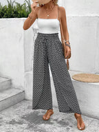 Women's Floral Maxi Skirt with Side Slit