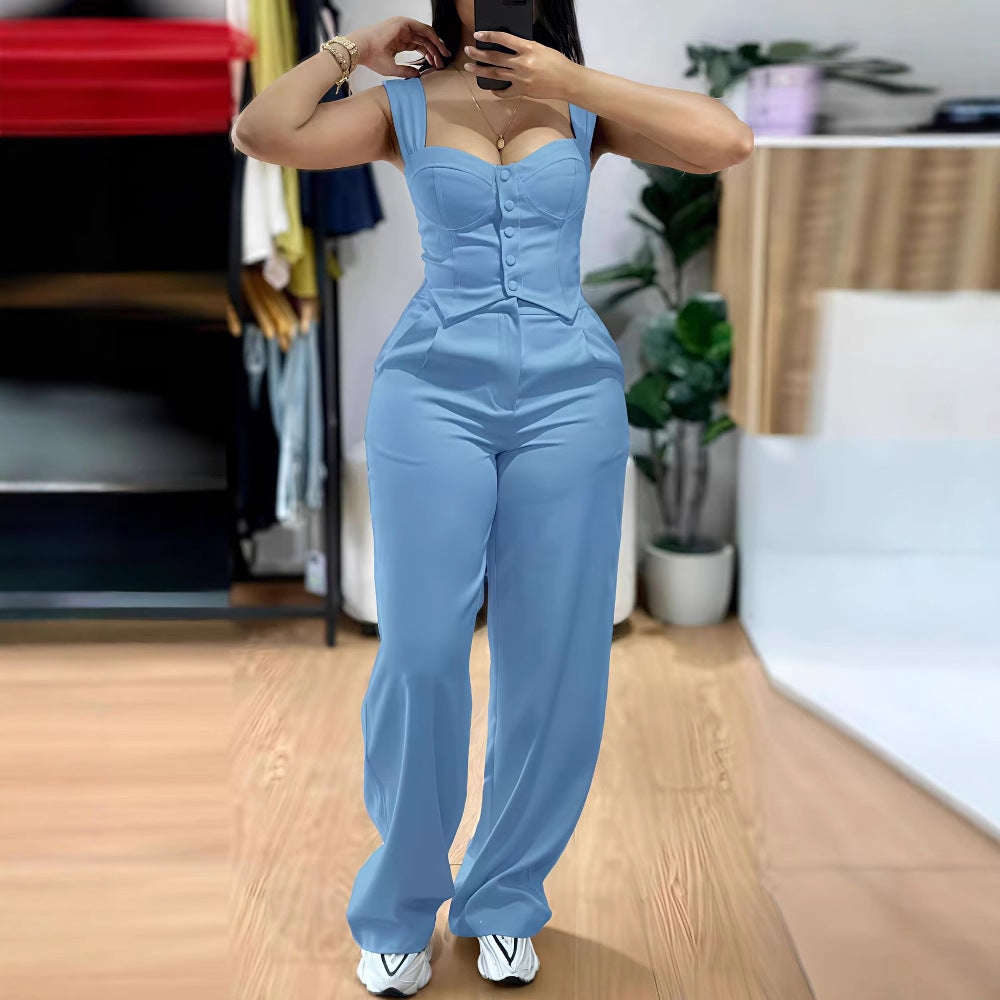 Women's Elegant Form-Fitting Jumpsuit