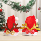 Festive Santa Hat with Reindeer Ears