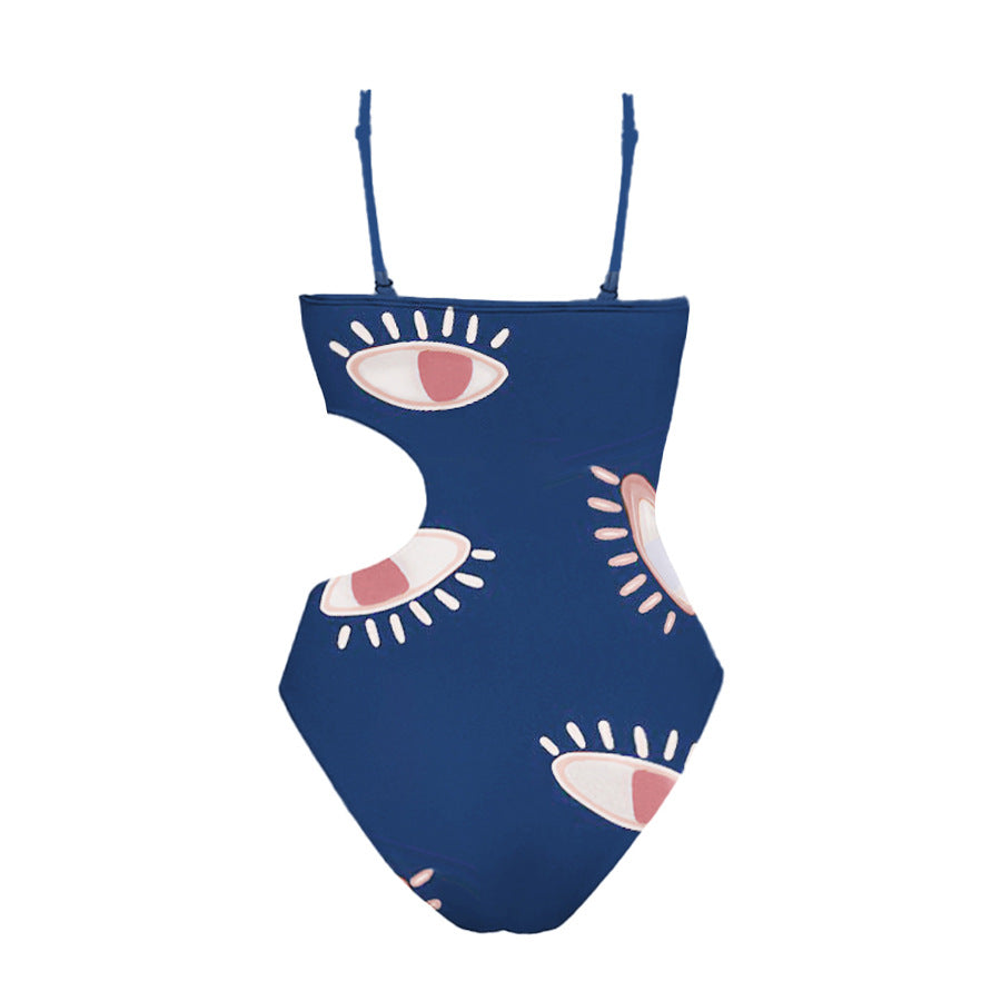 Women's Asymmetrical Ruffled Swimsuit