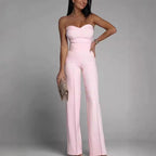 Elegant Women's Jumpsuit with Off-Shoulder Design and Wide Leg