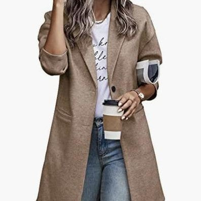 Women's Elegant Vintage-Style Blazer Jacket