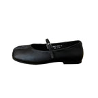 Women's Ballet Flats with Elegant Strap and Shimmering Finish