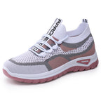 Women's Breathable Mesh Running Shoes with Elastic Lacing