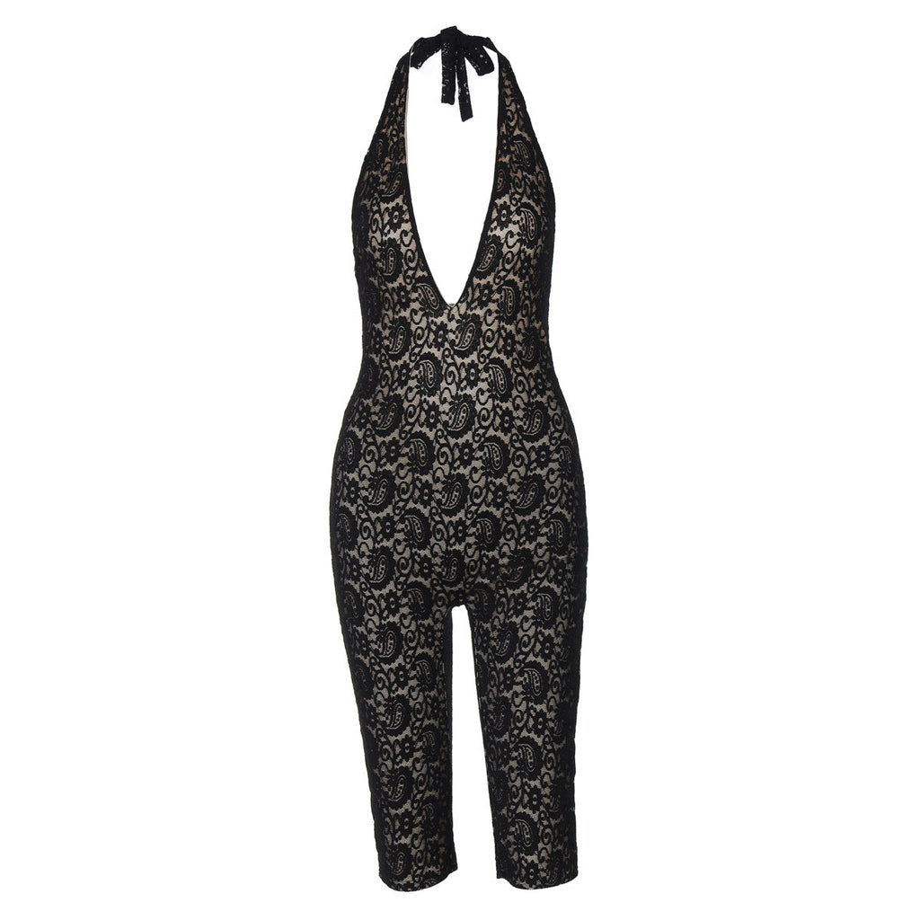 Women's Elegant Fine Lace Jumpsuit