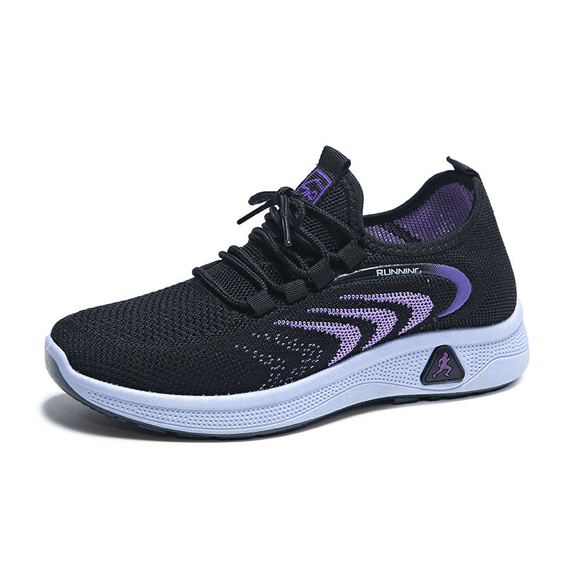 Women's Breathable Running Shoes with Flexible Sole and Innovative Upper