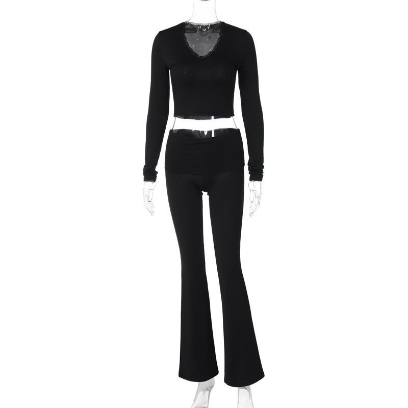 Women's Fitted Top and Leggings Set