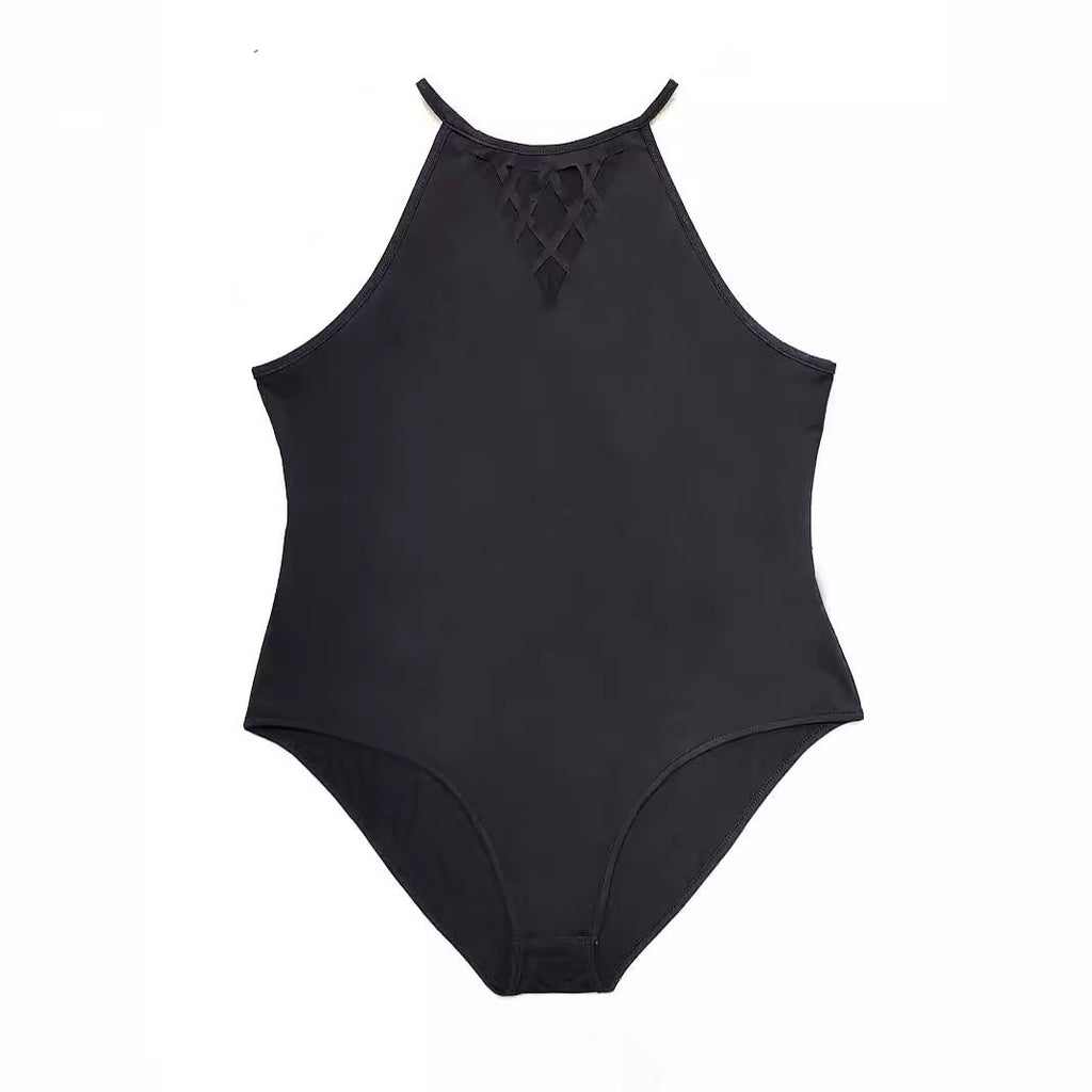 Women's Swimsuit with Refined Back Cut-Out