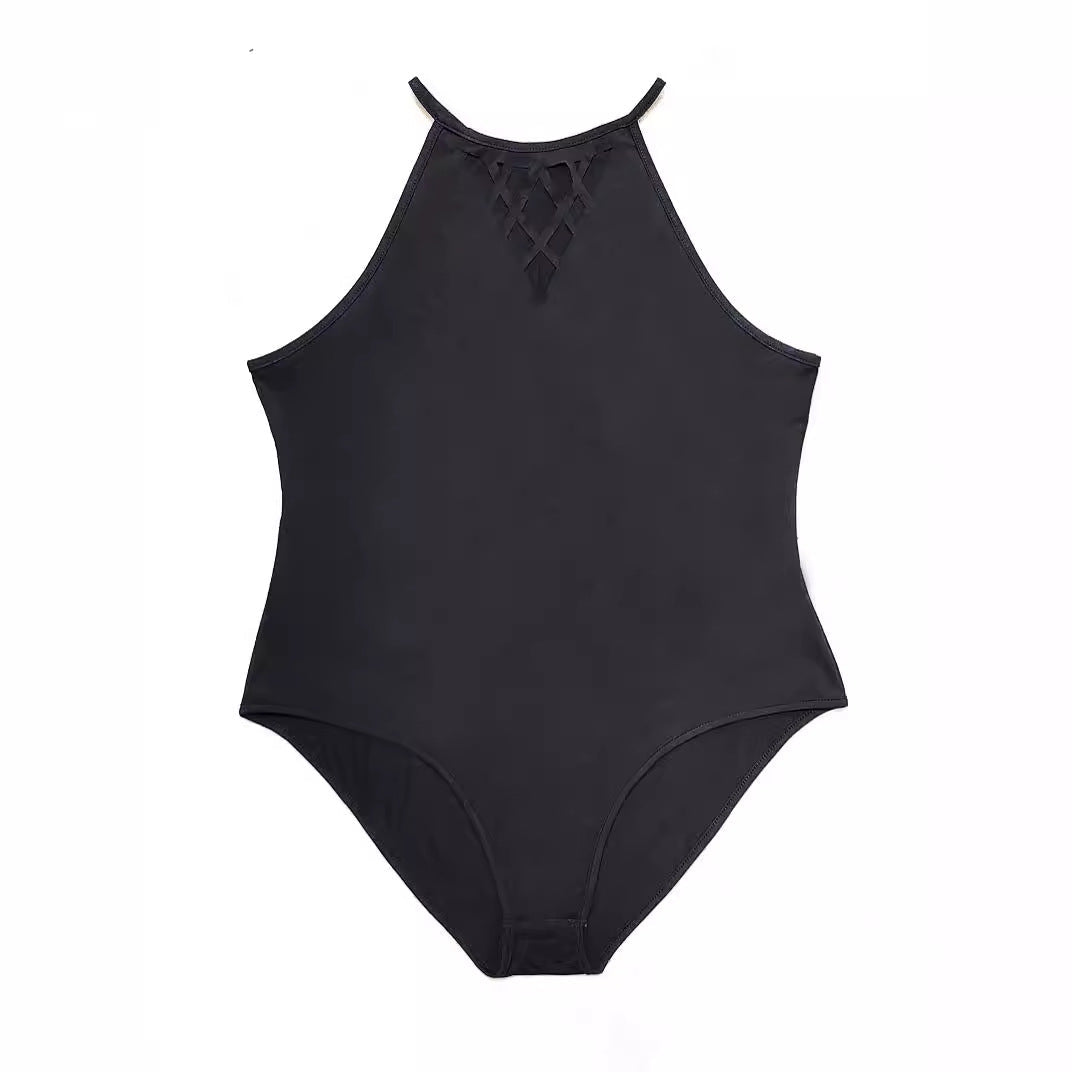 Women's Swimsuit with Refined Back Cut-Out