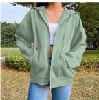 Women's Comfortable Hooded Jacket with Pockets