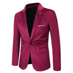 Women's Elegant Slim Fit Velvet Blazer