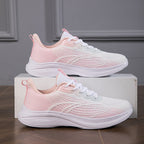 Women's Breathable Sport Sneakers with Non-Slip Sole and Cushioned Footbed