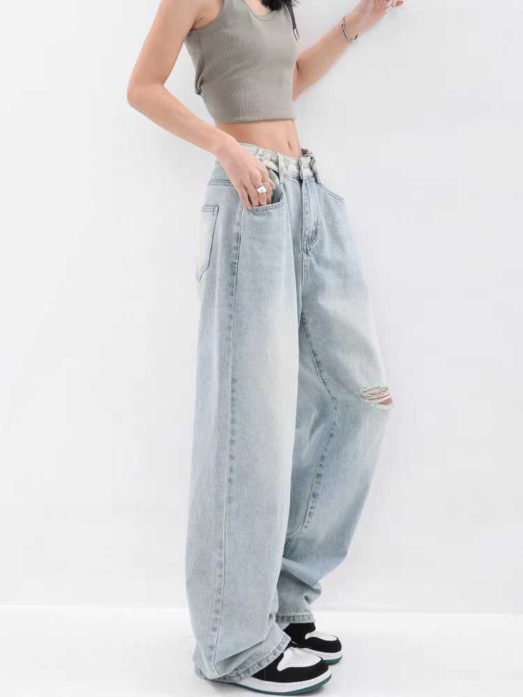 Women's High-Waisted Baggy Jeans