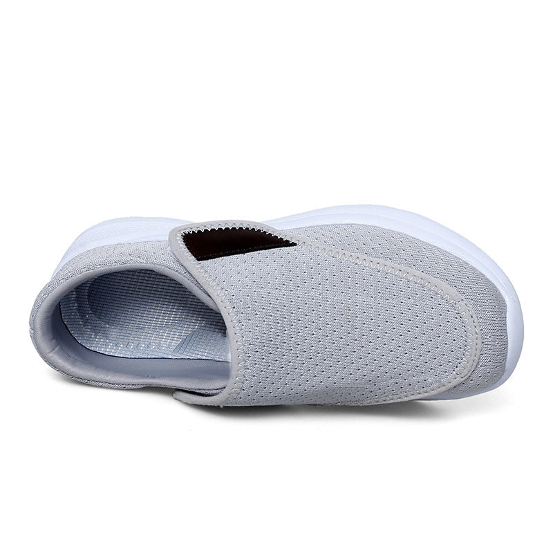 Women's Breathable Slip-On Sneakers with Elastic Entry