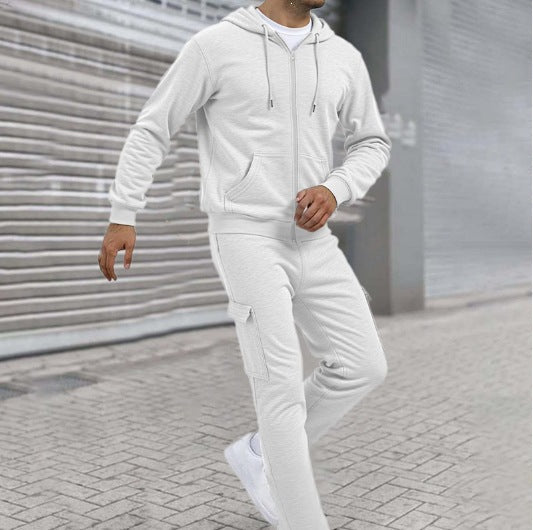 Men's Sporty Zip Sweat Set