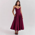 Women's Fitted A-Line Evening Dress