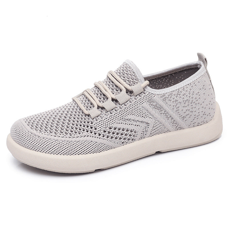 Women's Breathable Sneakers with Elastic Laces