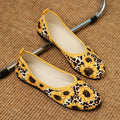 Women's Floral Ballet Flats with Flexible Footbed