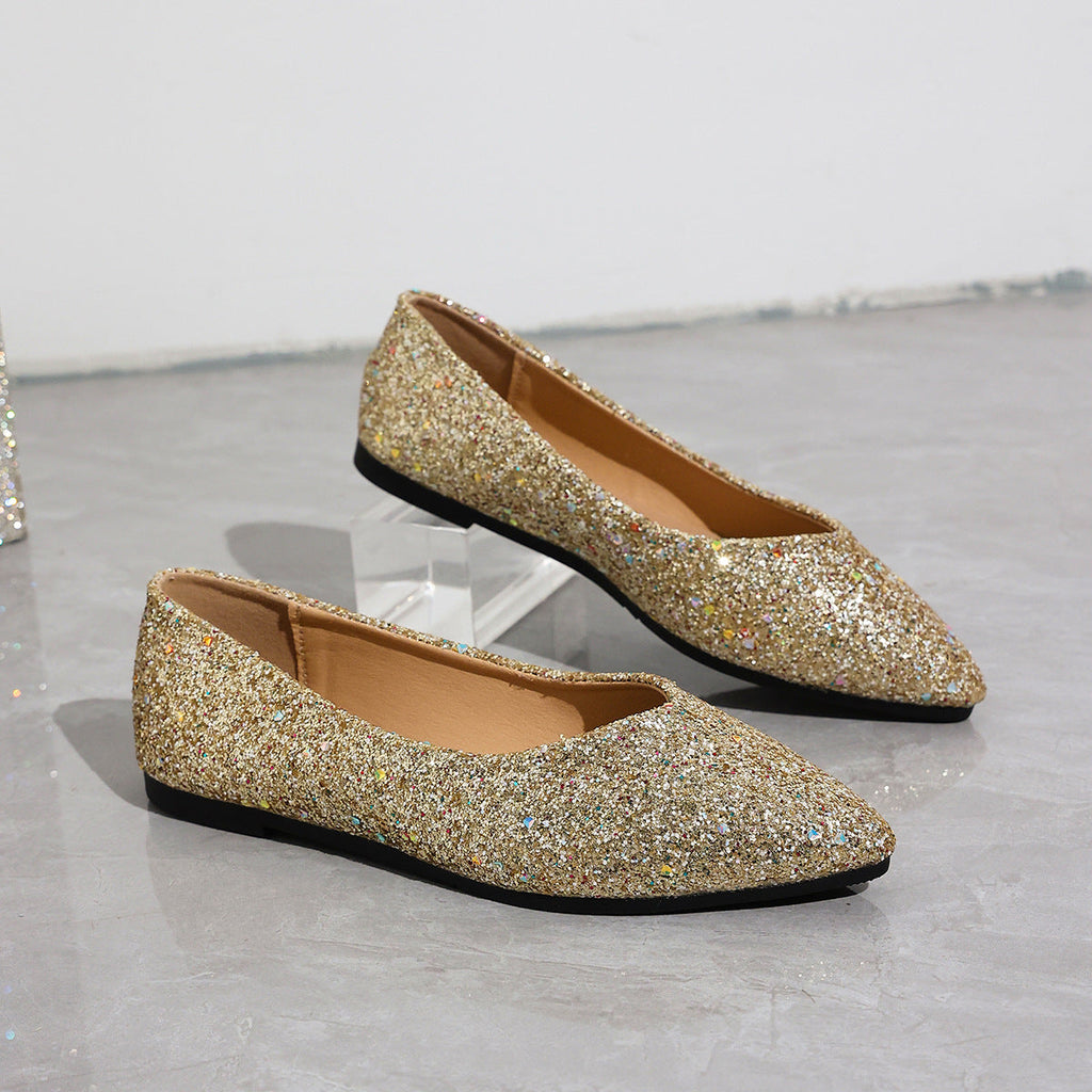 Women's Glitter Ballet Flats
