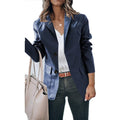 Women's Elegant Blazer with Two Pockets and Timeless Cut