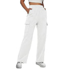 Women's Wide-Leg Cargo Pants with Side Pockets