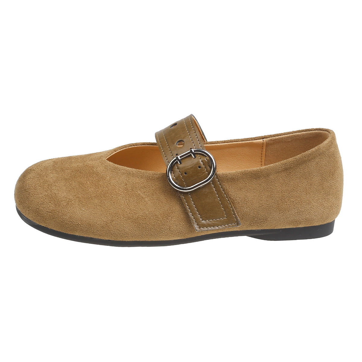 Women's Ballet Flats with Decorative Strap and Comfortable Footbed