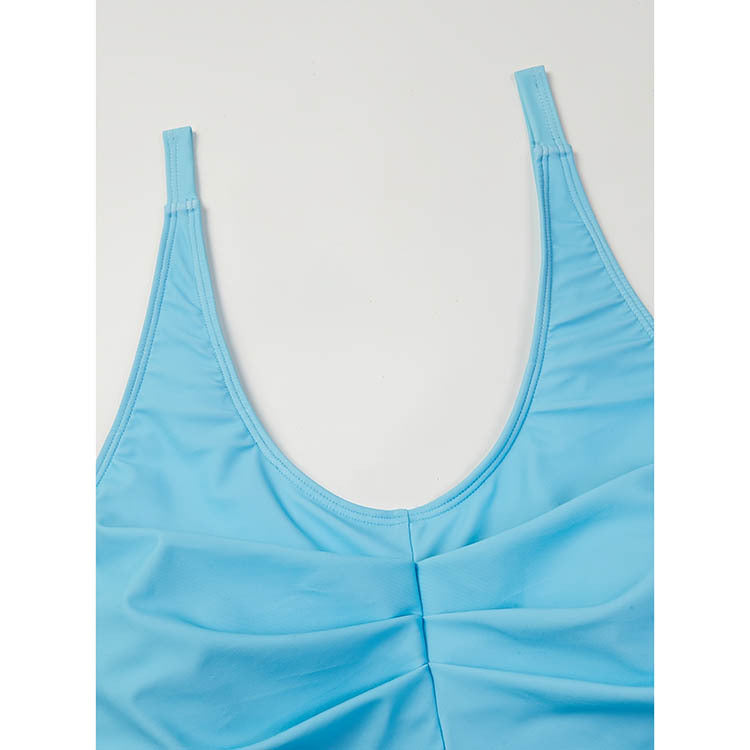 Women's Swimsuit Set with Stylish Top and High-Cut Bottoms