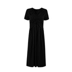 Women's Wrap-Style Jumpsuit with V-Neck
