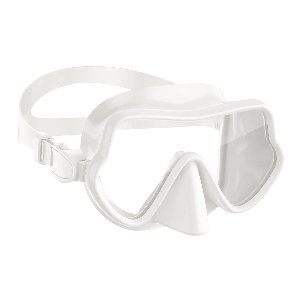 Diving Mask with Wide Field of Vision and Silicone Border