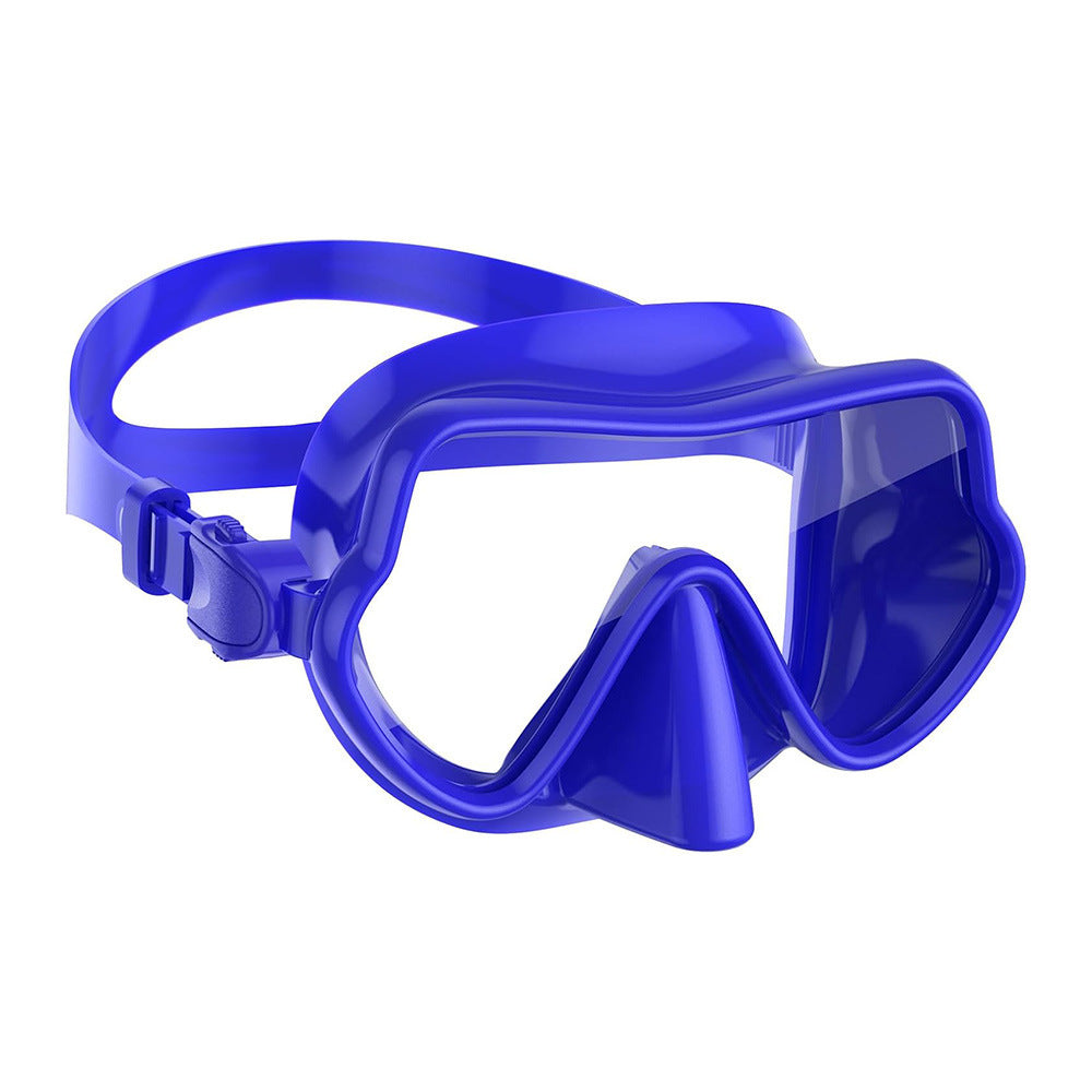 Diving Mask with Wide Field of Vision and Silicone Border