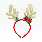 Festive Christmas Headband with Santa Figures