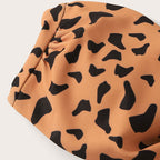 Women's Leopard Print Bandeau Bikini with Adjustable Bottoms