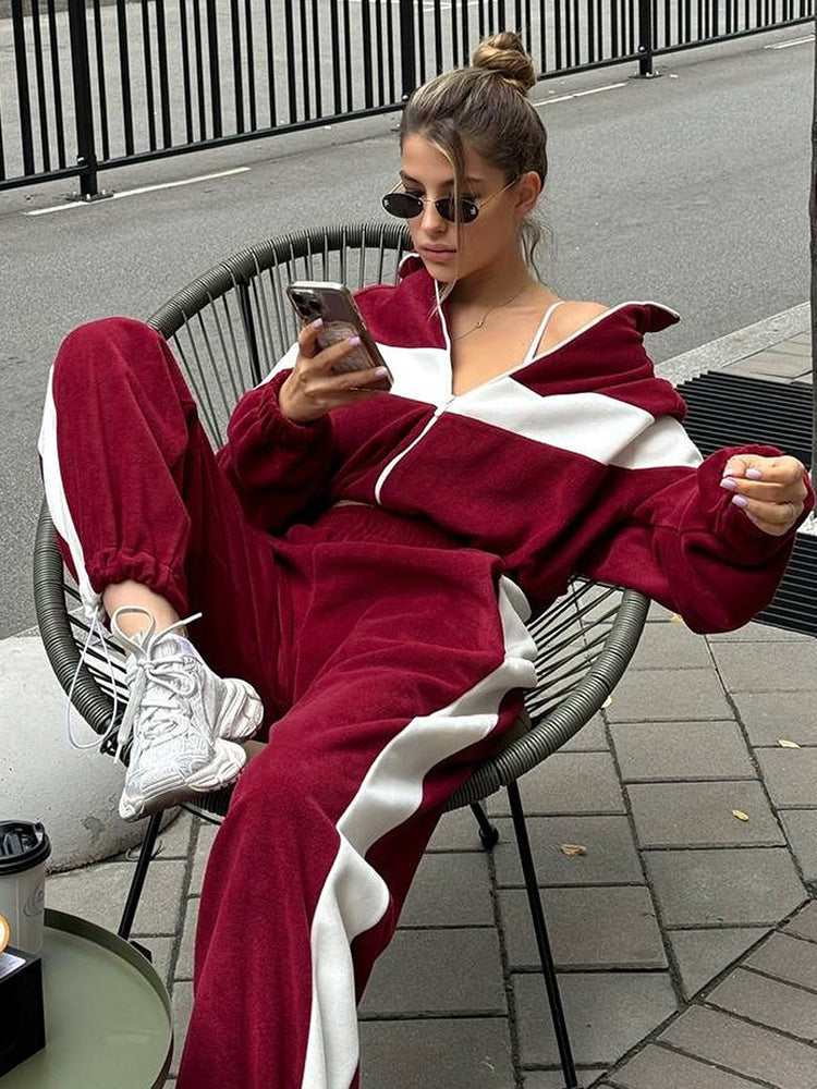 Women's Fleece Tracksuit with Zip Jacket