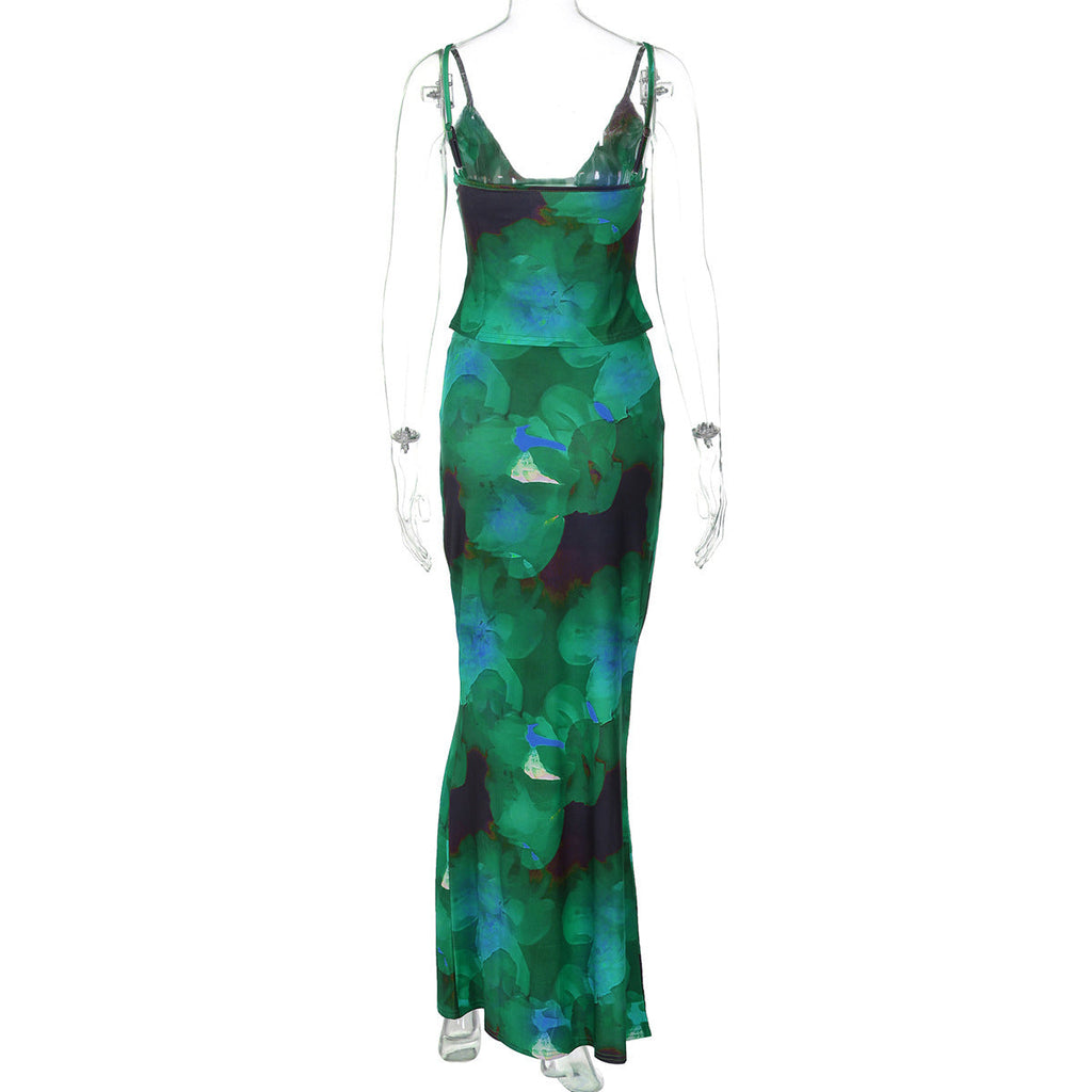 Women's Elegant and Form-Fitting Leopard Print Set