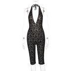 Women's Elegant Fine Lace Jumpsuit