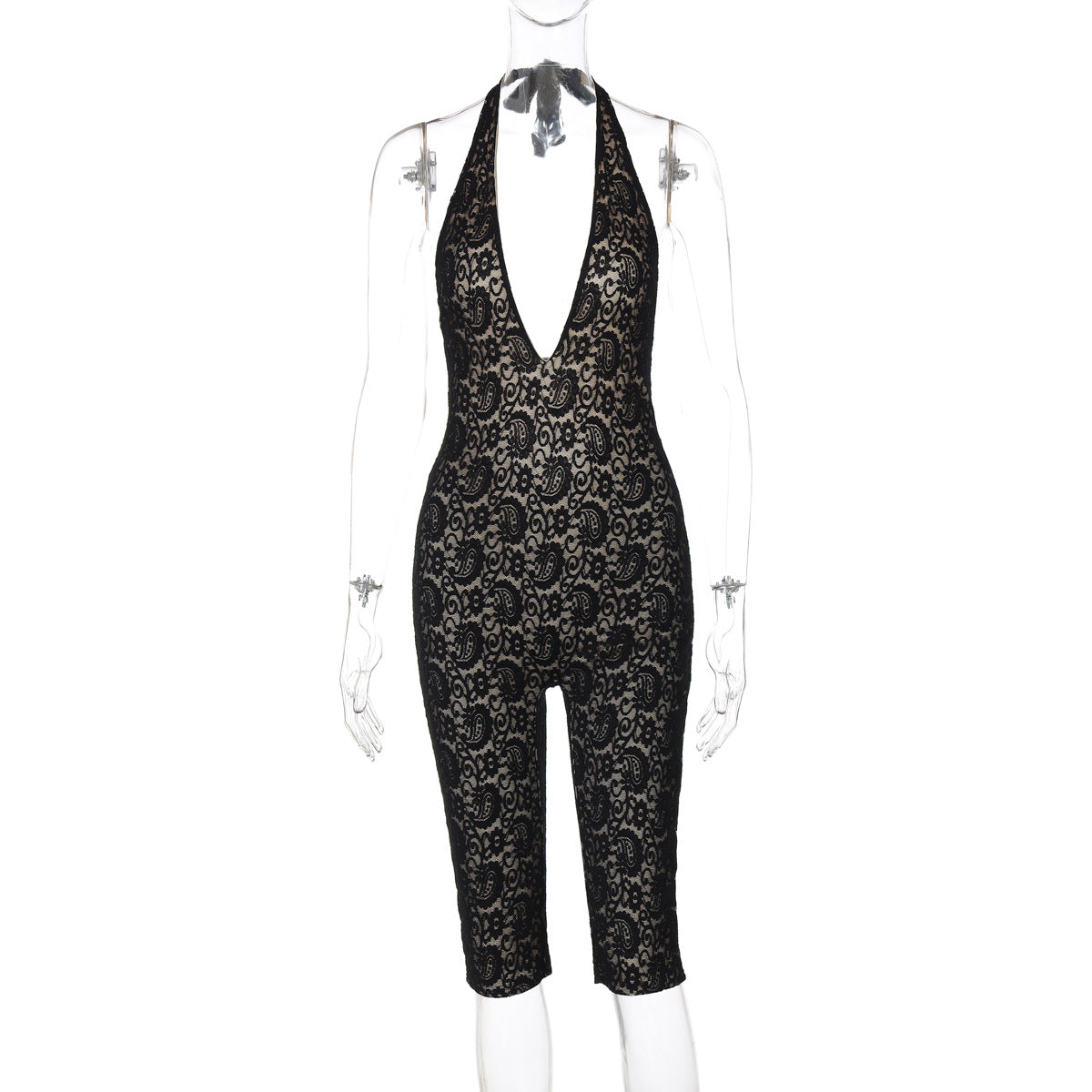 Women's Elegant Fine Lace Jumpsuit