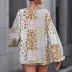 Women's Patchwork Design Blouse