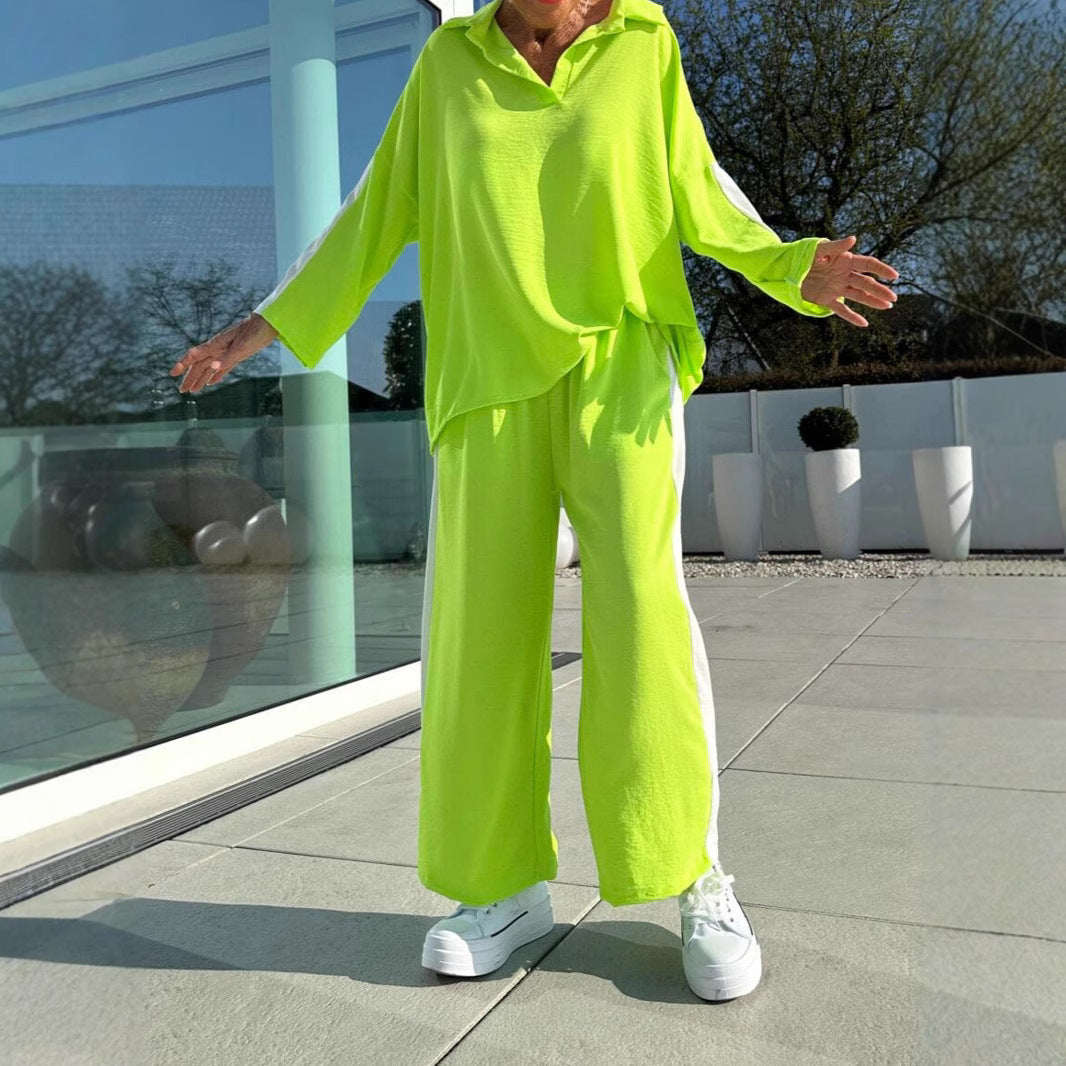 Women's Fashionable Leisure Suit with Sporty Cut