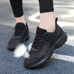 Women's Breathable Running Sneakers with Flexible Mesh Upper