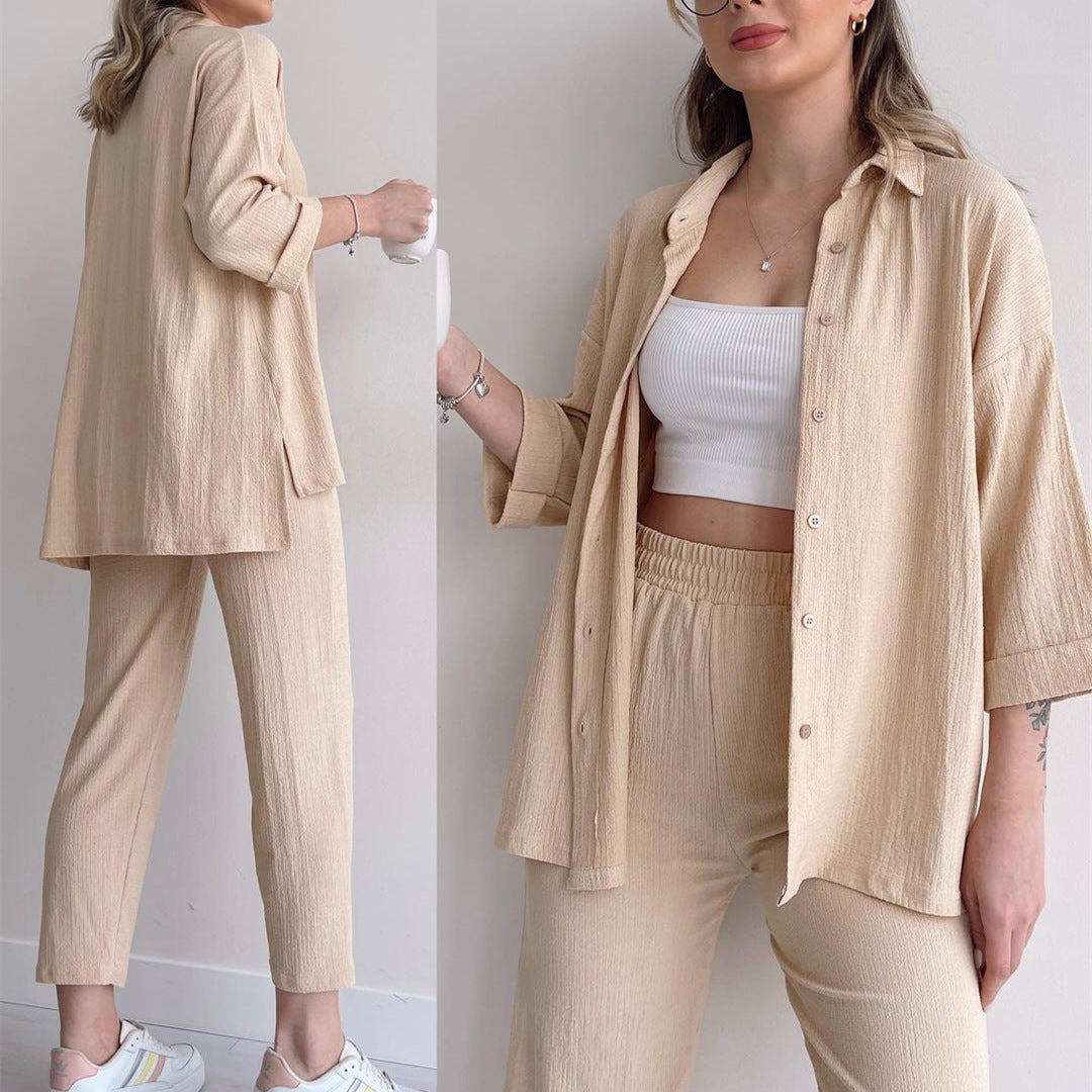 Women's Airy Leisure Ensemble in Breathable Fabric