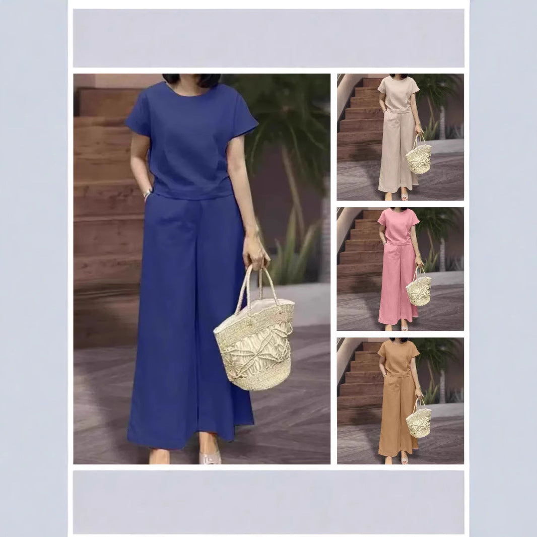 Women's Casual Wide-Cut Two-Piece Set