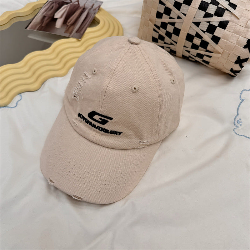 Men's Distressed Casual Baseball Cap