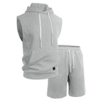 Men's Sleeveless Hoodie Lounge Set