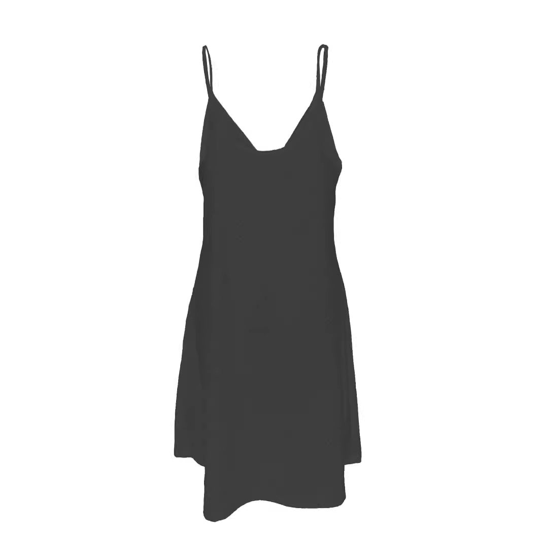 Women's Sleeveless Summer Dress with Decorative Eyelet Pattern and V-Neck