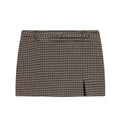 Women's Plaid Mini Skirt with Side Slit