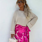 Women's Cozy Loose-Fit Off-Shoulder Knit Sweater