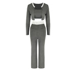 Elegant Two-Piece Set with Lace Accents