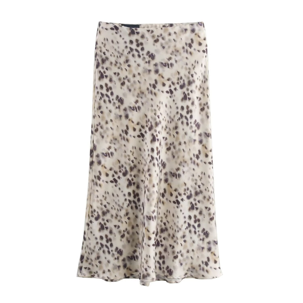 Women's Polka Dot Midi Skirt
