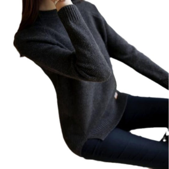Women's Elegant Textured Knit Sweater